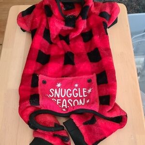 Snuggle Season Plaid Dog Hoodie